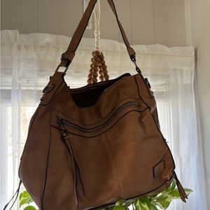 Brown Leather Shoulder Bag